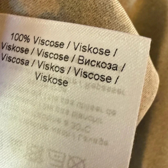 NWT GANNI Heavy Satin Printed Logo Short Dress Size 44 (US 10/12) Olive  *read - Picture 15 of 16